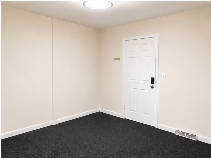 Suite 102 door with keypad lock