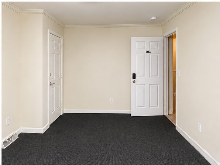 Suite 103 looking toward the door